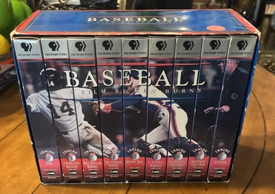Baseball A Film by Ken Burns 9 VHS Boxed Set PBS Home Video 1994 - Image 1 of 4