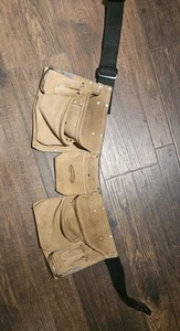 Mcguire-Nicholas 11-Pocket Leather Waist Tool Belt/Contractor's Apron, Pre-owned - Picture 1 of 7