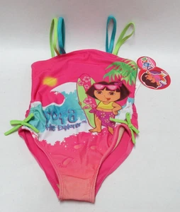 Vtg ~ 2006 Dora The Explorer Surfer Swimsuit ~ Size 5 - Picture 1 of 5