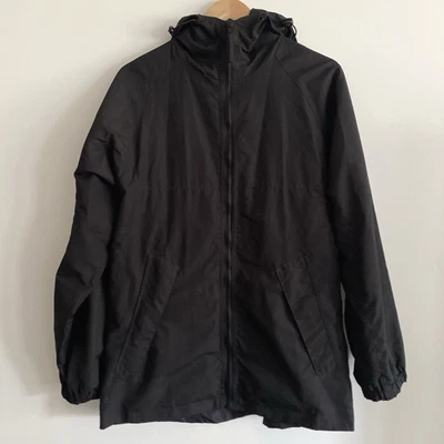 Chaqueta Totes Mujer M Negra Con Capucha Cremallera Completa Rompevientos Abrigo de Lluvia Poliéster Foto 1 de 4