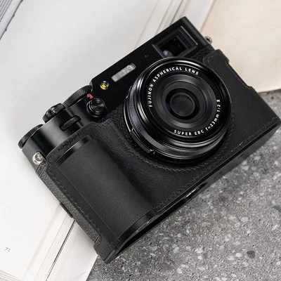 Real Leather Camera Bag Case Grip Protect Cover Belt For Fujifilm X-100V X100V - Image 1 of 4