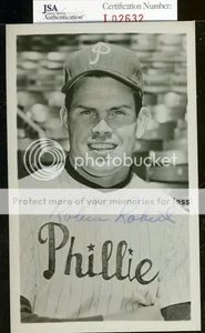 Robin Roberts Jsa Authenticated Signed 1950`s Photo Postcard Autograph - Picture 1 of 1