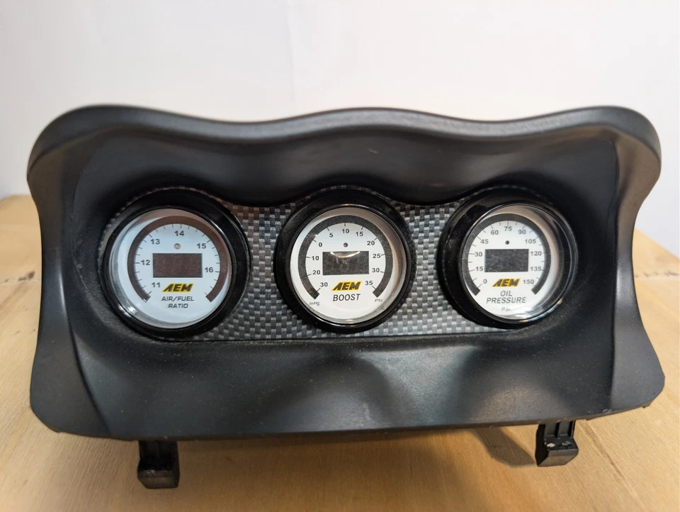 ATI AEM GAUGE COMBO TABLERO TRIPLE GAUGE POD PODS SE ADAPTA 02-07 SUBARU WRX STI Foto 1 de 4