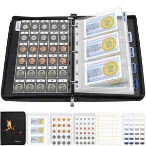 Coin Collection Album Holder for Collectors, 1403 Personalized Collection Lab... - Picture 1 of 7