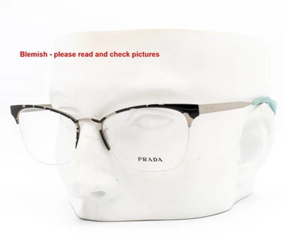 Prada VPR 65Q KAD-1O1 Semi Rimless Eyeglasses Glasses Black Silver 51mm Blemish - Image 1 of 4