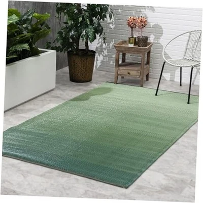  Alfombra de exterior Ombre - Impermeable, resistente a la decoloración, sin pliegues - Premium  Foto 1 de 4