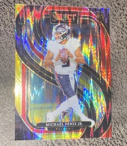 MICHAEL PENIX JR. 2024 PANINI SELECT #110 ROOKIE PREMIER RED YELLOW SHOCK PRIZM - Bild 1 von 4