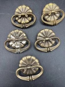 Vintage Messing Schubladengriffe Hardware Knöpfe - Bild 1 von 7