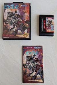 MINTY Exile Sega Genesis Complete in Box CIB Hangtab Authentic Tested - Picture 1 of 5
