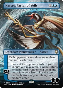 Narset, Parter of Veils (Borderless) [Bloomburrow Commander] Magic MTG - Picture 1 of 1