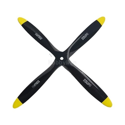 4in 4-Blades Engine Wood Propeller Black 12x6 12x7 12x8 12x9 12x10 for Nitro Gas - Image 1 of 4