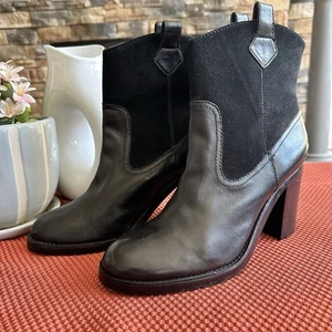 Ralph Lauren Devyn Leather And Suede Ankle Boot New! Women’s Size 9.5 - Picture 1 of 7