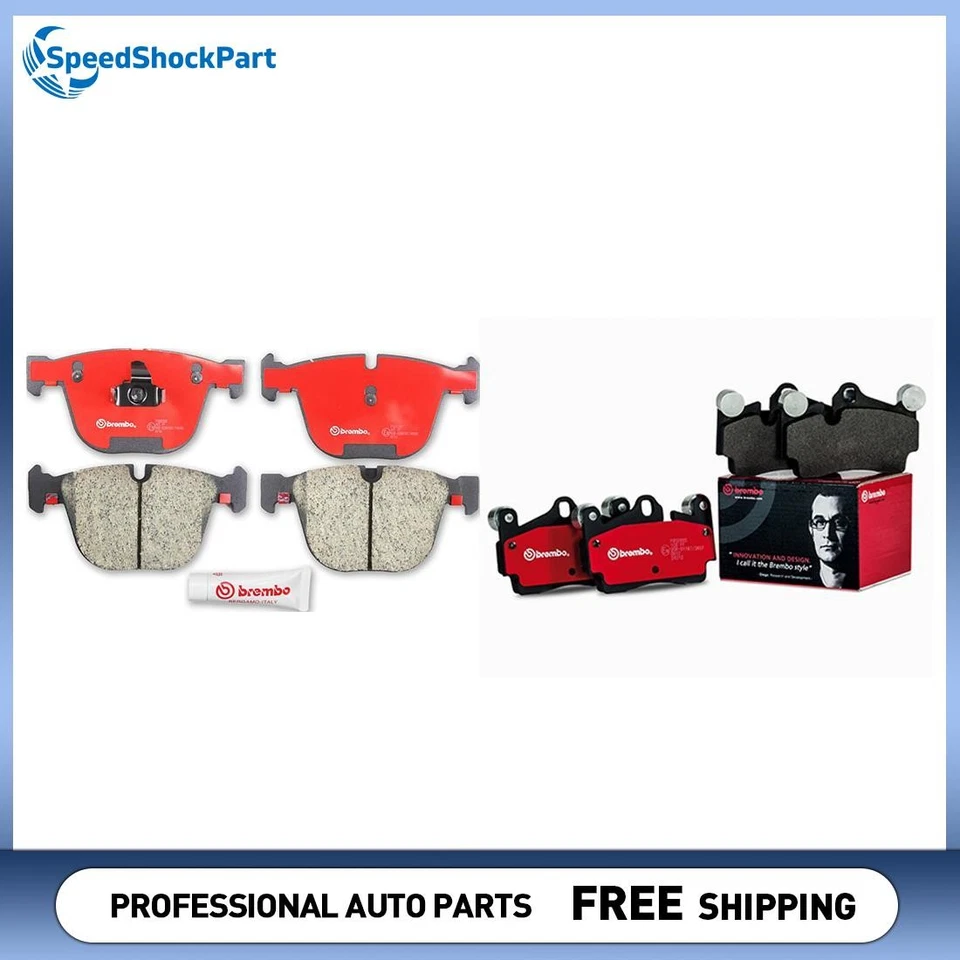 Juego de pastillas de freno de disco delanteras y traseras Brembo para BMW 645Ci 2004-2005 Foto 1 de 3