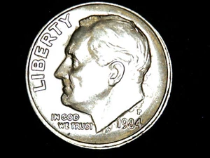 1984p Roosevelt Dime OBV./REV. DIE Clash - Picture 1 of 12