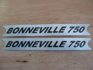 60-7054 SILVER/BLACK SIDE COVER PANEL DECAL for TRIUMPH BONNEVILLE 750 PAIR * - Picture 1 of 1