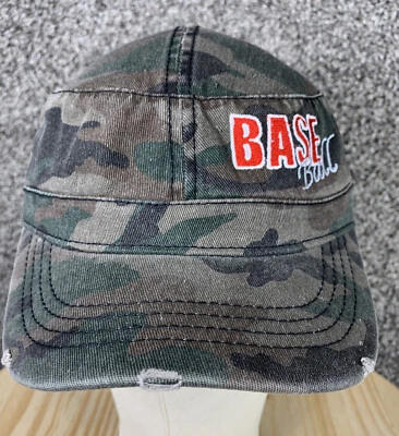 OTTO BASE Ball Cap Hat Strap Back Camouflage Military Distressed Cotton Army - Image 1 of 4