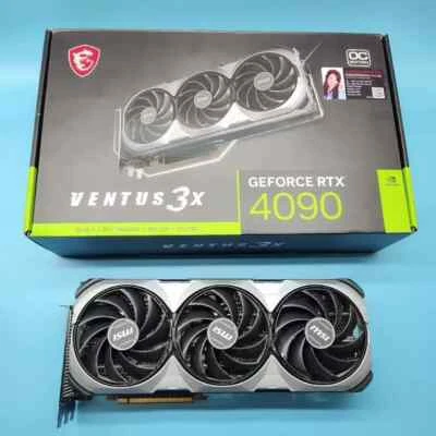 MSI Geforce RTX 4090 VENTUS 3X (No Core, No VRAM) With Box - (FOR PARTS) - Image 1 of 4