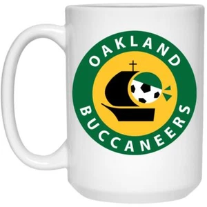 Oakland Buccaneers Mug 15 oz. Glossy Ceramic | ASL Soccer Team - Picture 1 of 6