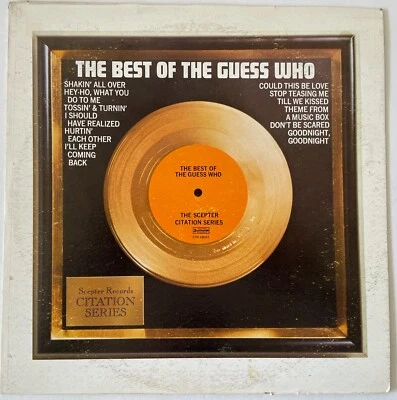 The Guess Who The Best Of  1973 Scepter  Vinyl LP Yellow Label RIP Chad Allan - Image 1 of 4