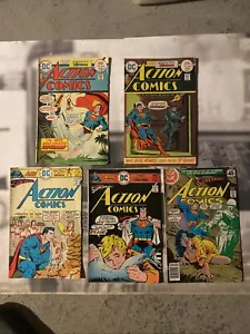 Action Comics 447 448 454 457 494 DC Comic B13i - Picture 1 of 12