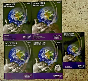 2007 FRM Exam Prep Kaplan Schweser 5 books Paperback The Financial Risk Manager - Picture 1 of 7