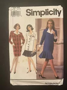 Simplicity 7608 Pattern Dress Size 6 8 10 Misses Uncut New Vintage 1991 - Picture 1 of 5