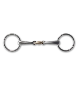 Stubben Steeltec Sweet Copper Link Loose Ring Bradoon - Picture 1 of 1