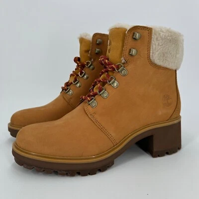 Timberland Kinsley 6" Botas de Senderismo Impermeables 10 Para Mujer Trigo Nubuck Suela Foto 1 de 4