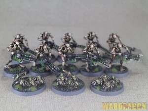 Warhammer 40K WDS painted Necrons Warrriors y96 - Picture 1 of 13