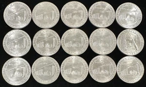 Macau 20 Patacas 1974 - Macau Taipa Bridge Silver - Group of 15 - Picture 1 of 13