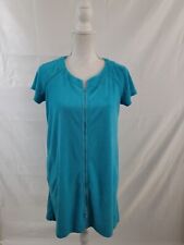 Vintage 1960s/70s Blue Terry Cloth Dress Beach Things Size Medium Mod Cover Up
