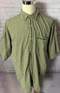 U.S. Polo Association Yellow Plaid Short Sleeve Button Down Shirt Men’s Size XXL - Picture 1 of 8