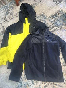 Columbia Boys XL 18-20 Interchange Omni-Tech Waterproof Jacket & Removable Liner - Picture 1 of 13