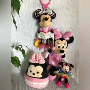 DISNEY Minnie Mouse lotto 4 peluche - Squishmallow, giocattolo attività bambino TY - Foto 1 di 11