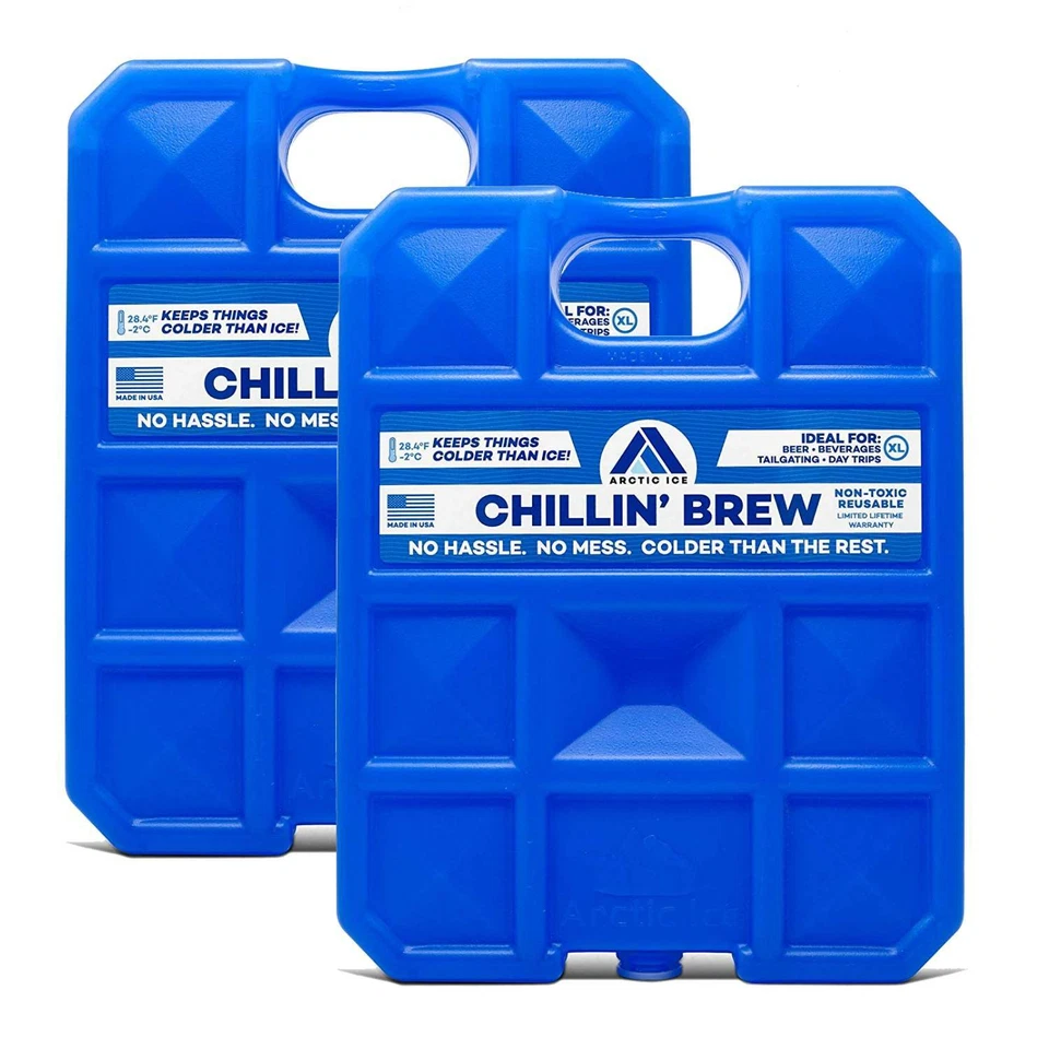 Paquete de hielo de alto rendimiento Arctic Ice Chillin' Brew Series, X-Large 5 libras (2 paquetes) Foto 1 de 4