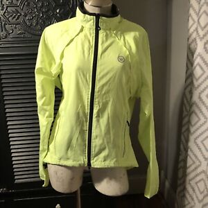 Canari Optimo Cycling Wind Safety Convertible Jacket Yellow Visibility XL Womens