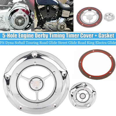 Cubierta temporizador Derby cromado motor para Harley Dyna Fat Boy Heritage Softail Foto 1 de 4