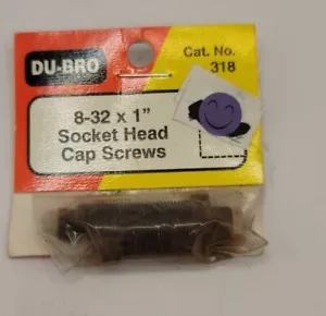 Du-Bro Steckschlüsselkopf Maschinenschrauben 8-32x1" Sechskant RC Hardware 4 Stück DuBro 318 - Bild 1 von 1