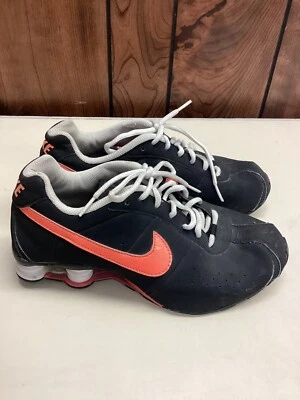 Nike Shox Talla 7 Juvenil Negro Rosa/Naranja Zapatos para Correr Foto 1 de 4