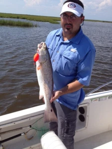 3 Bayou Slammer Popping Corks, Bobbers, Redfish, SpecTrout,  1/4 oz, Flo. Red - Picture 1 of 4