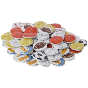 Football Ball Sports Painting Baseball Flatback Buttons For Scrapbooking - Picture 1 of 11