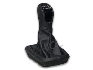 MERCEDES CLASE E W211 2002-2005 NUEVA PERILLA DE CAMBIO + POLAINA DE ENGRANAJES 100% CUERO - Imagen 1 de 7