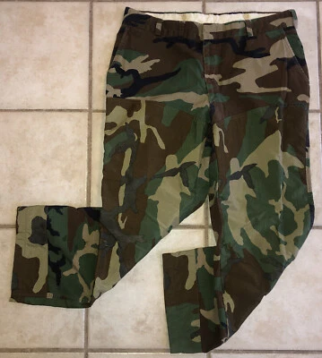 LL BEAN Rare DUCK Deer Camo Hunting Cargo 💯% Cotton Men's Pants 36 Made USA vtg - Imagem 1 de 4