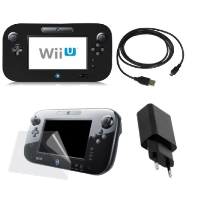 pour Nintendo Wii U - Chargeur 3 mètres + Housse + stylet + film protection - Photo 1/4