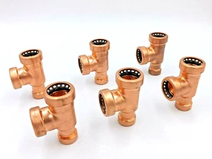 22x15x22mm Pegler Tectite Sprint Pushfit Reducing Tees (Qty:6) - POST & VAT INC - Picture 1 of 2