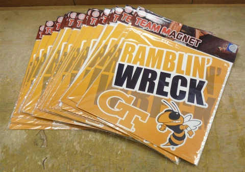 LOT of 22 Georgia Tech RAMBLIN' WRECK Car Truck Magnets Officially Licensed *223 Cover
