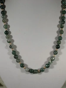 20" Agate Bead Necklace - Picture 1 of 2