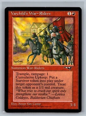 Magic The Gathering Alliances Varchild's War-Riders MTG TCG CCG - Image 1 of 2