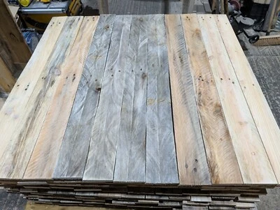 20m2 Reclaimed Pallet Wood - Rustic Boards - Cladding  DIY Sanded - Image 1 of 4
