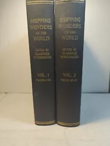 Shipping Wonders of the World Vol 1 & 2 Clarence Winchester Ex Libris - Imagen 1 de 24
